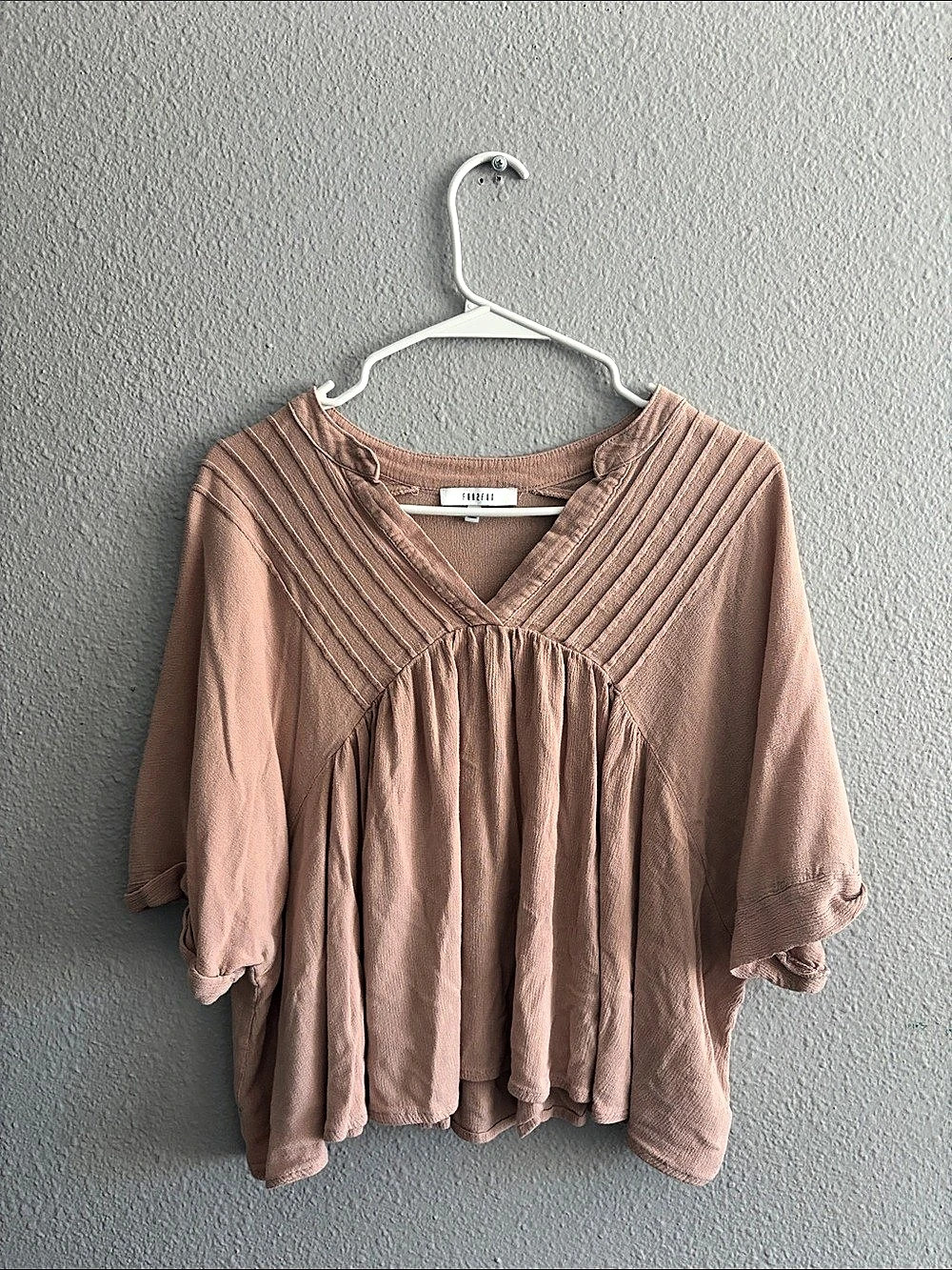 FLEUR DU MAL Women's Blouse in Pink Size Large Like New